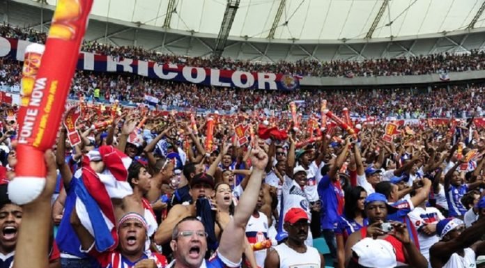 Bahia anuncia ingressos por R$ 10 para o clássico BAVI na Arena Fonte Nova