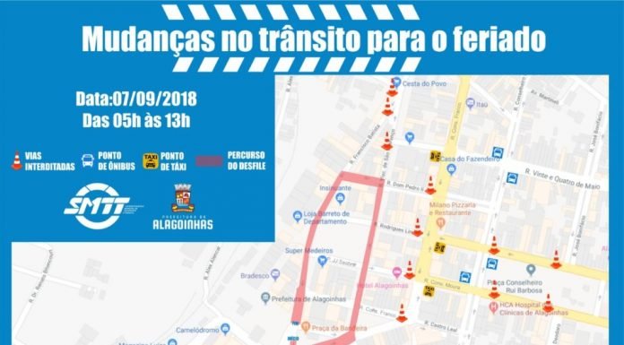 Confira as alterações de tráfego para o desfile de 7 de setembro