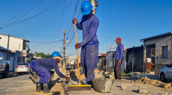 Prefeitura de Alagoinhas avança na requalificação da rua 14 de Janeiro, no bairro Santa Isabel