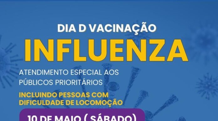 Dia D da vacinação contra Gripe Influenza acontece neste sábado, 10
