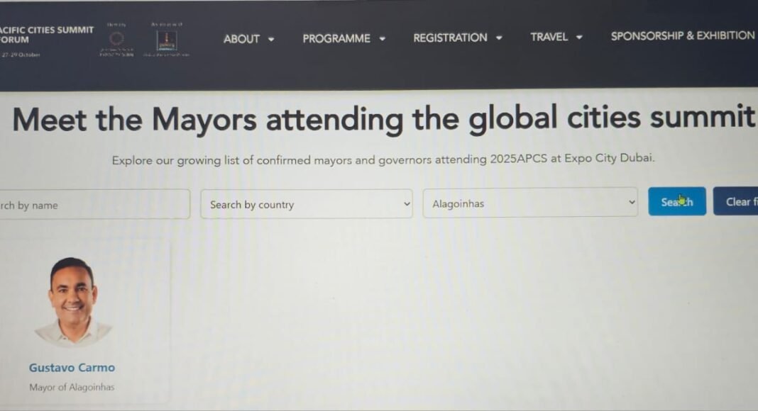 Gustavo Carmo participará da Expo City Dubai nos Emirados Árabes Unidos
