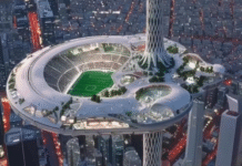 Arábia Saudita planeja estádio suspenso a 350 metros para a Copa de 2034