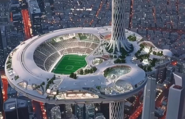 Arábia Saudita planeja estádio suspenso a 350 metros para a Copa de 2034