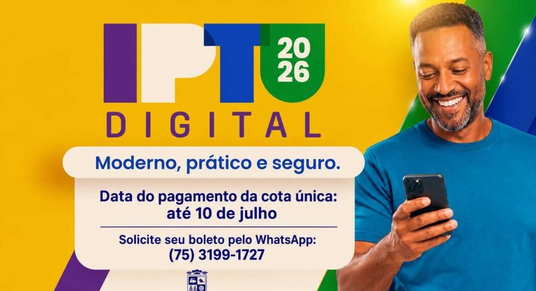 Prazo para pagamento do IPTU com 13% de desconto termina no dia 10 de julho